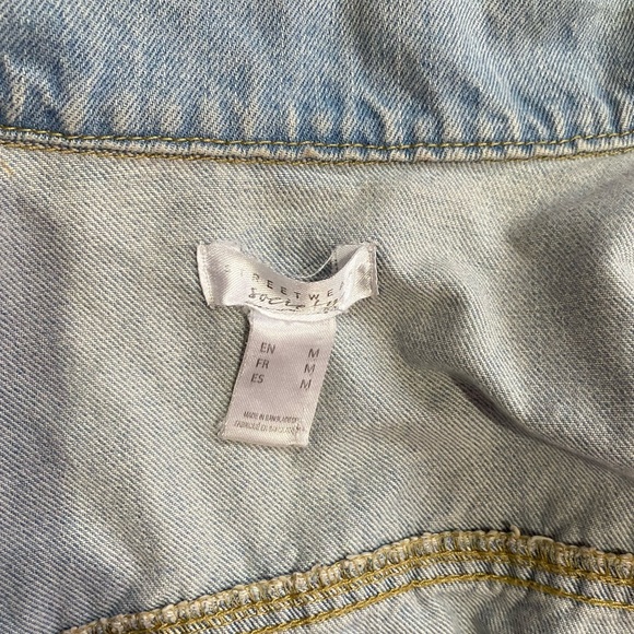 Cute light blue denim jacket M - Picture 3 of 4